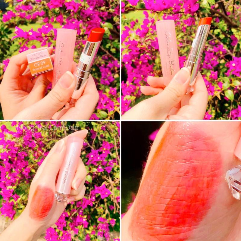 Son Dưỡng Môi Có Màu Vacosi Color Lip Balm Nông Trại Làm Đẹp Farm Official 